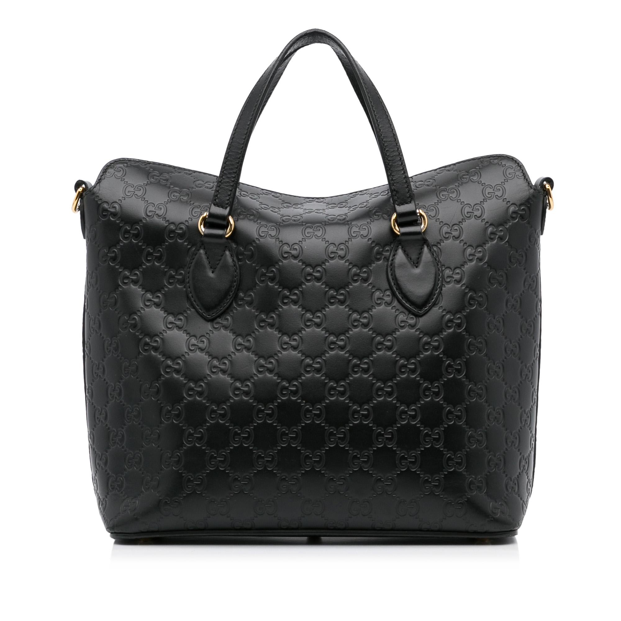 Gucci Guccissima Signature Linea A Foldover Satchel (SHG-VFVOAb)
