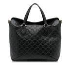 Gucci Guccissima Signature Linea A Foldover Satchel (SHG-VFVOAb)
