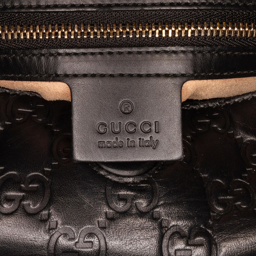 Gucci Guccissima Signature Linea A Foldover Satchel (SHG-VFVOAb)