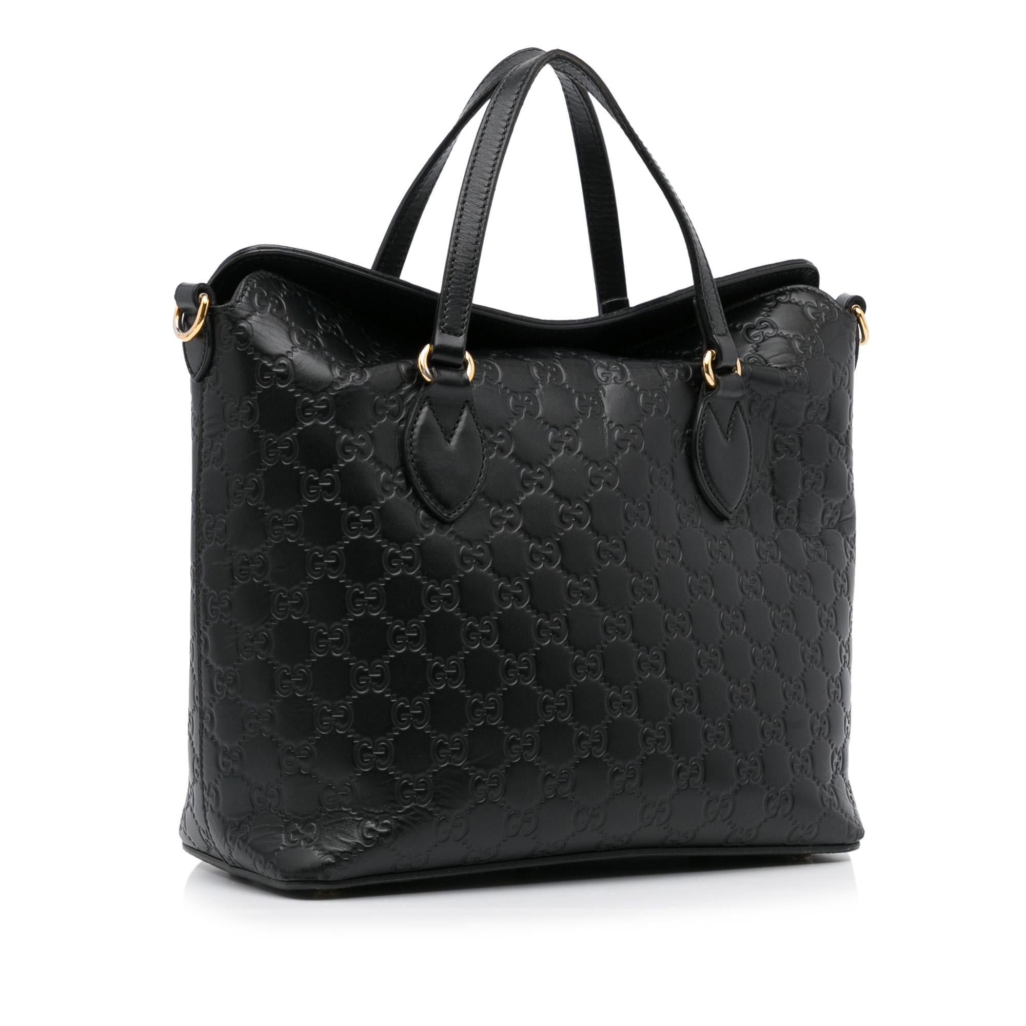 Gucci Guccissima Signature Linea A Foldover Satchel (SHG-VFVOAb)