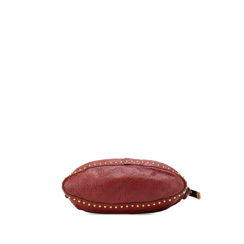 Gucci Guccissima Studded Babouska Satchel