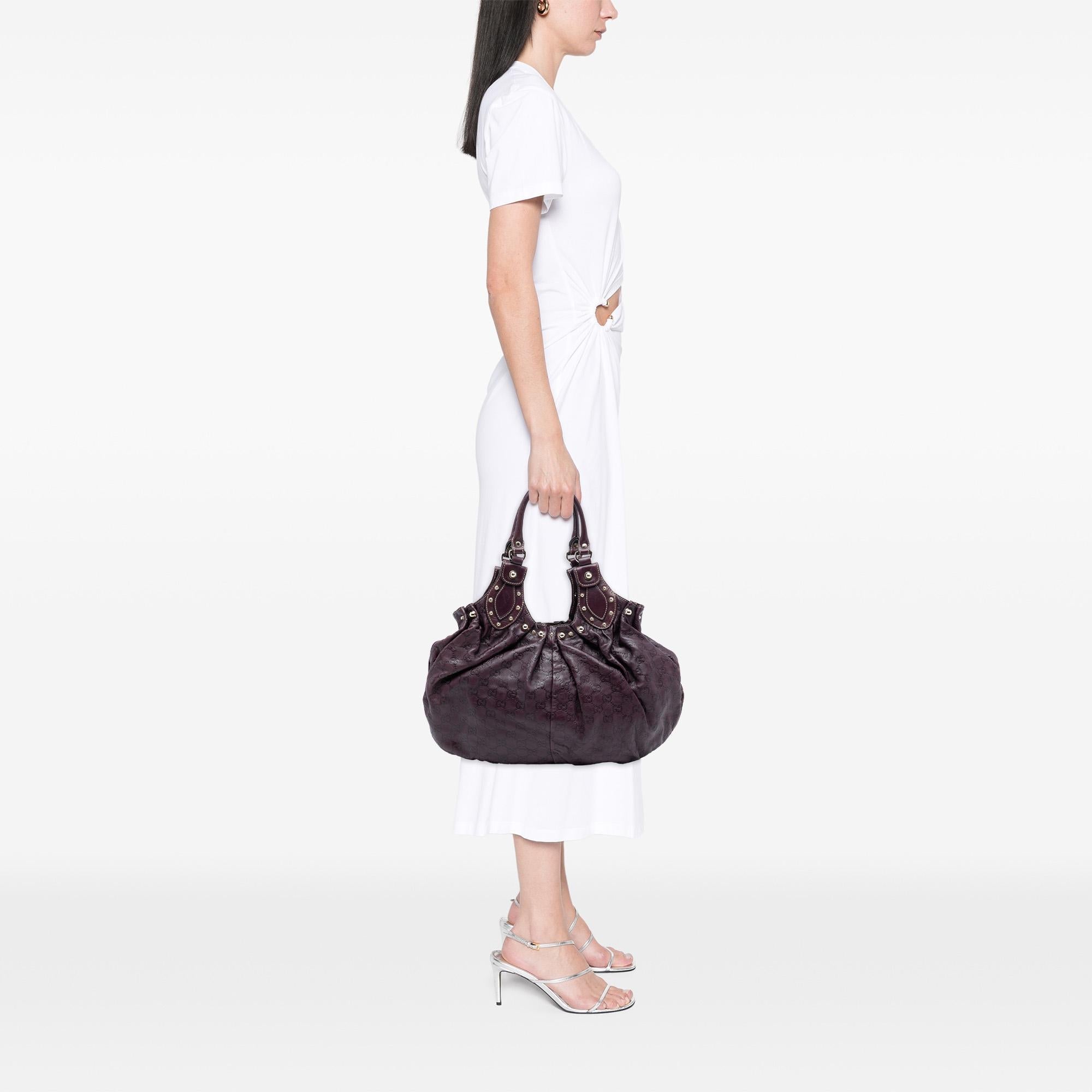 Gucci Guccissima Studded Pelham Hobo