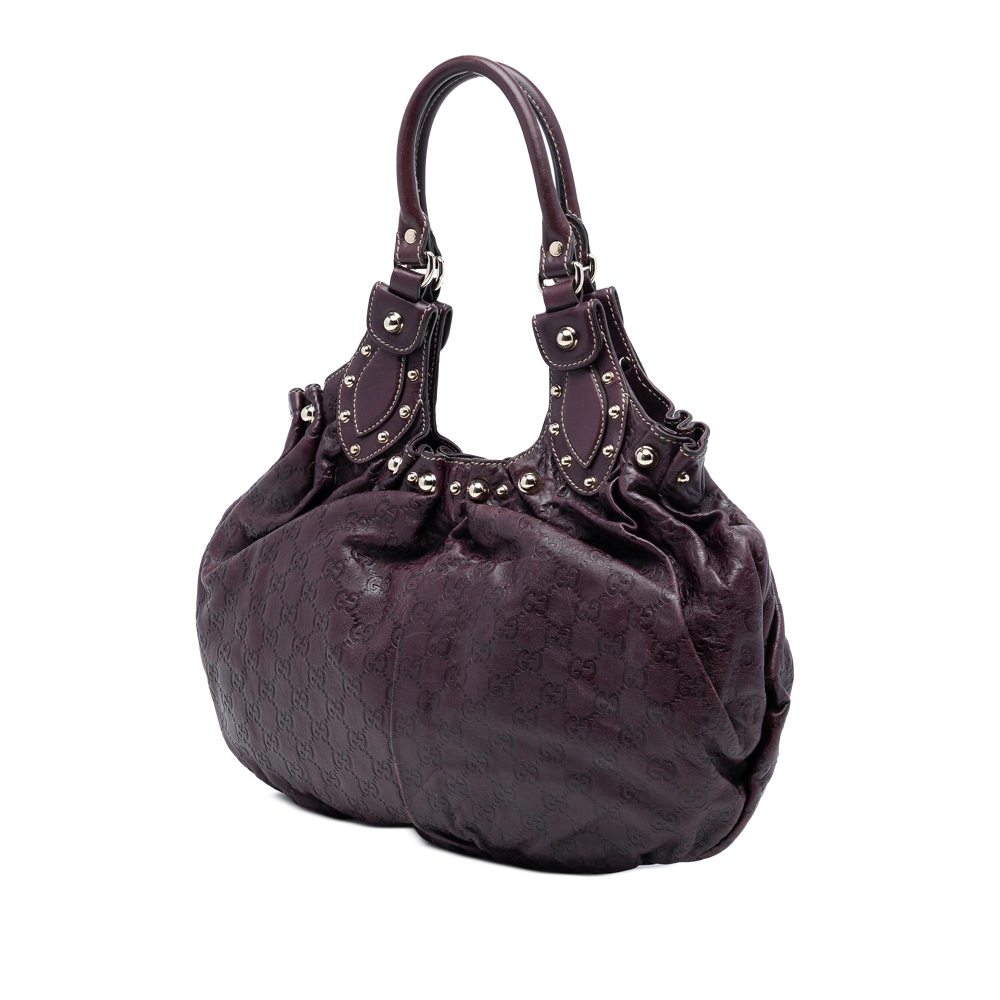 Gucci Guccissima Studded Pelham Hobo
