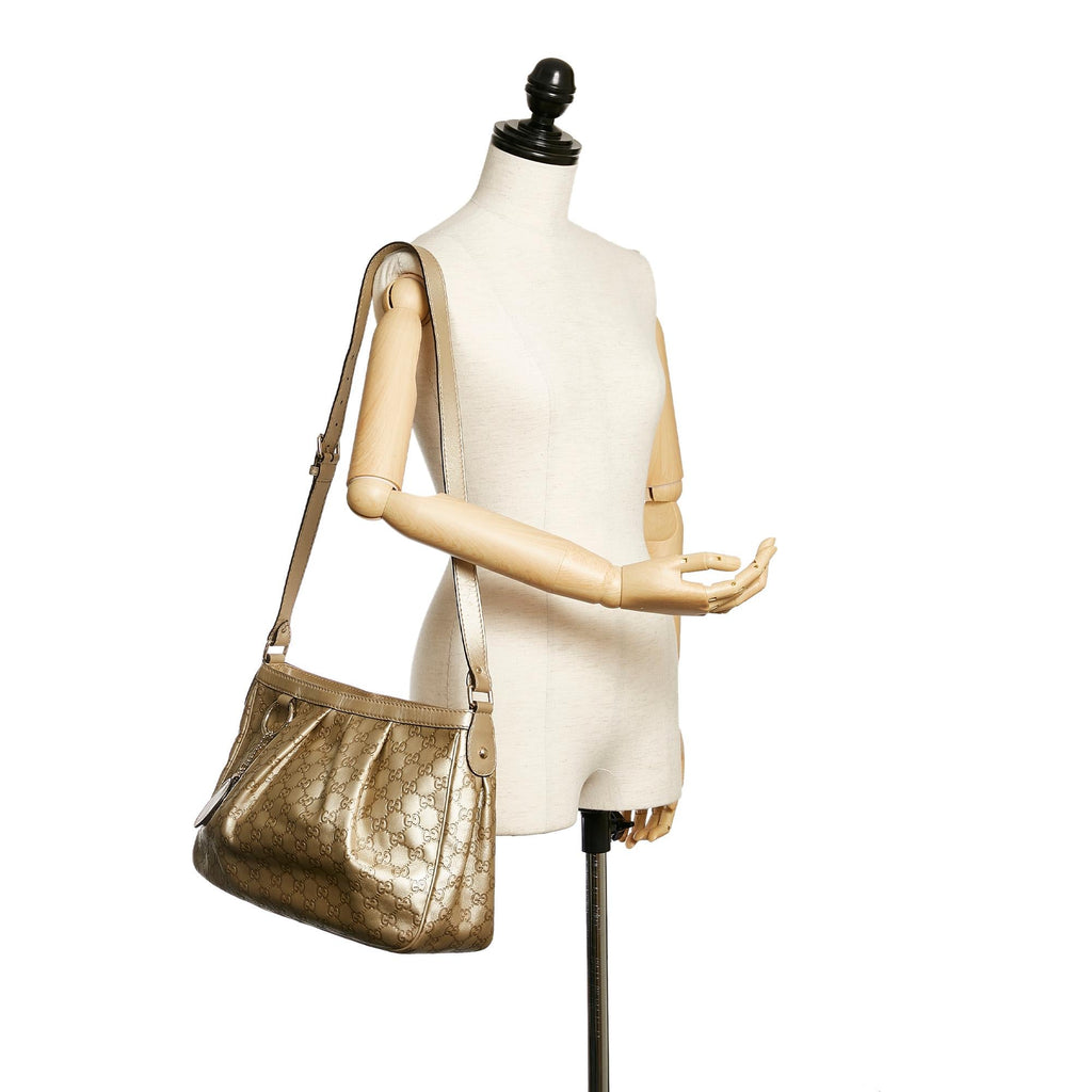 Gucci Guccissima Sukey Crossbody Bag (SHG-28351)