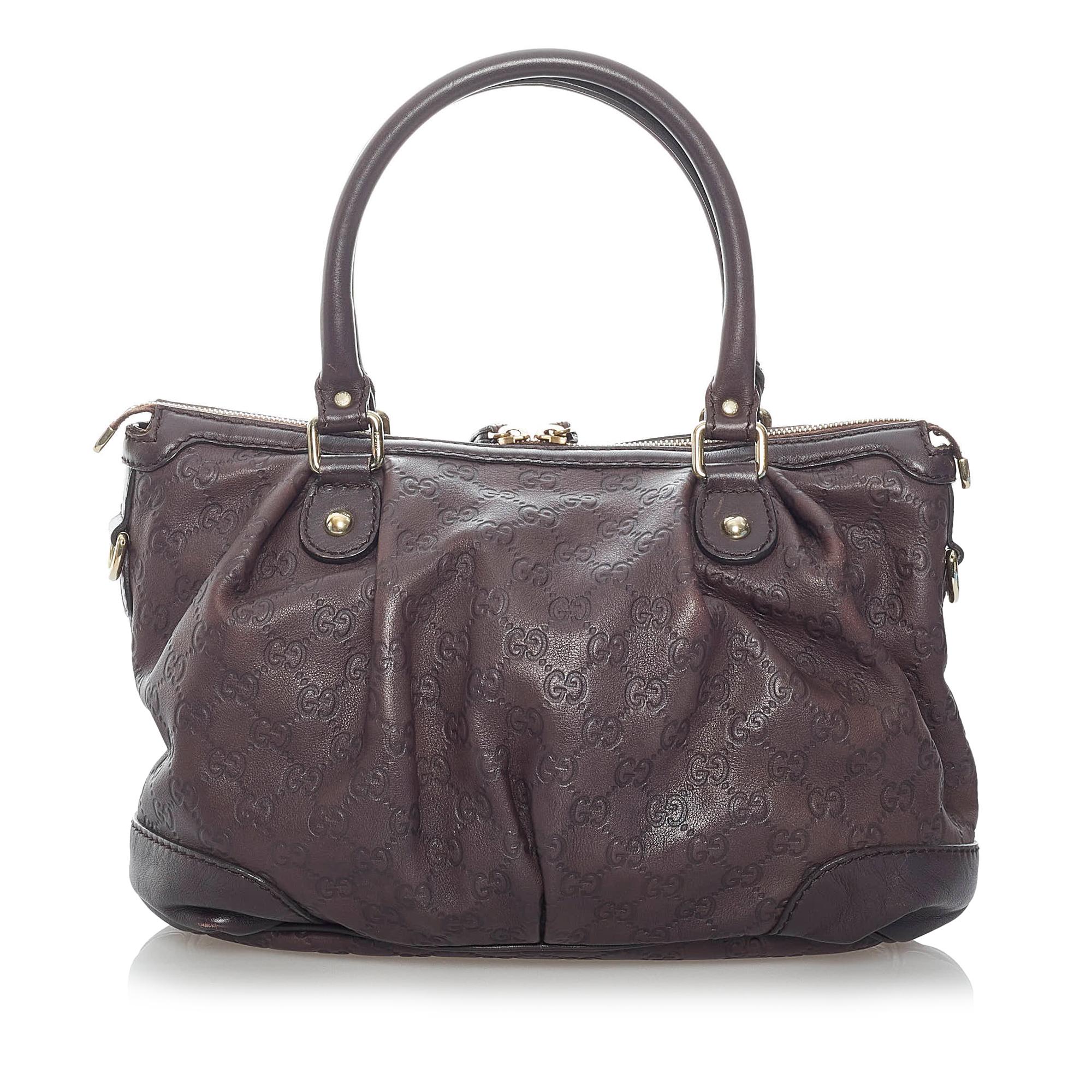 Gucci Guccissima Sukey Handbag (SHG-31118)