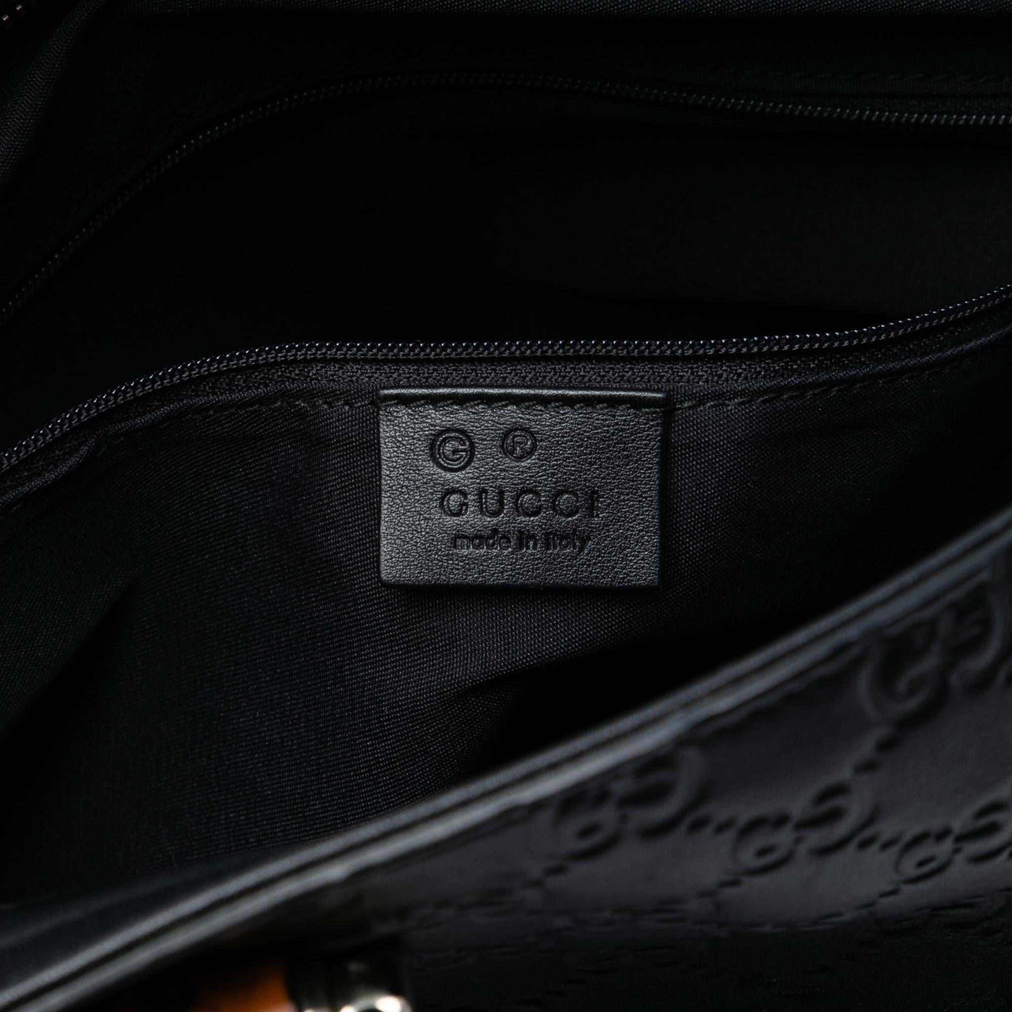 Gucci Guccissima Tender Bamboo Bar Tote