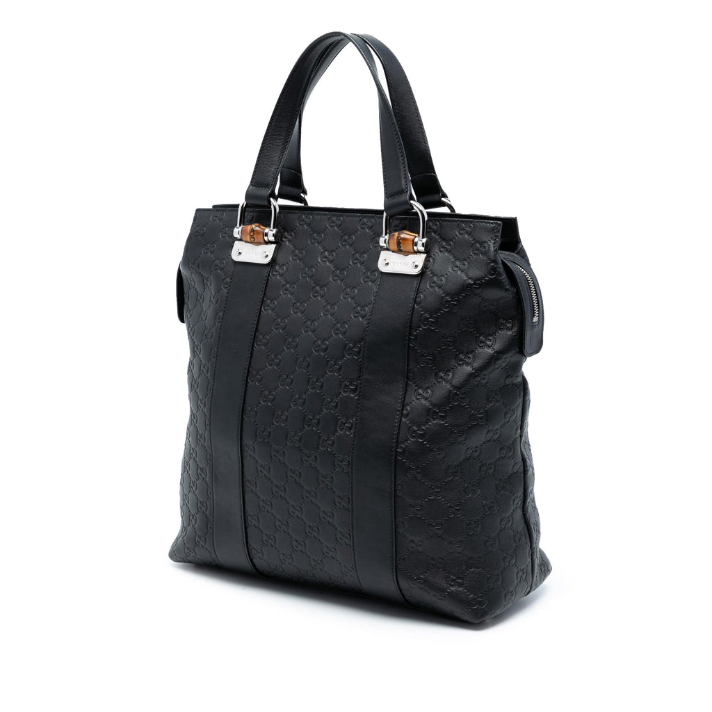 Gucci Guccissima Tender Bamboo Bar Tote