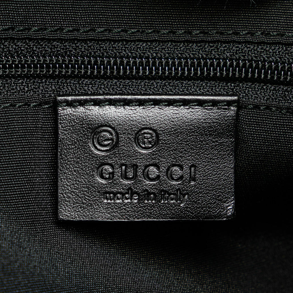 Gucci Guccissima Trimmed Canvas Colbert Shoulder Bag