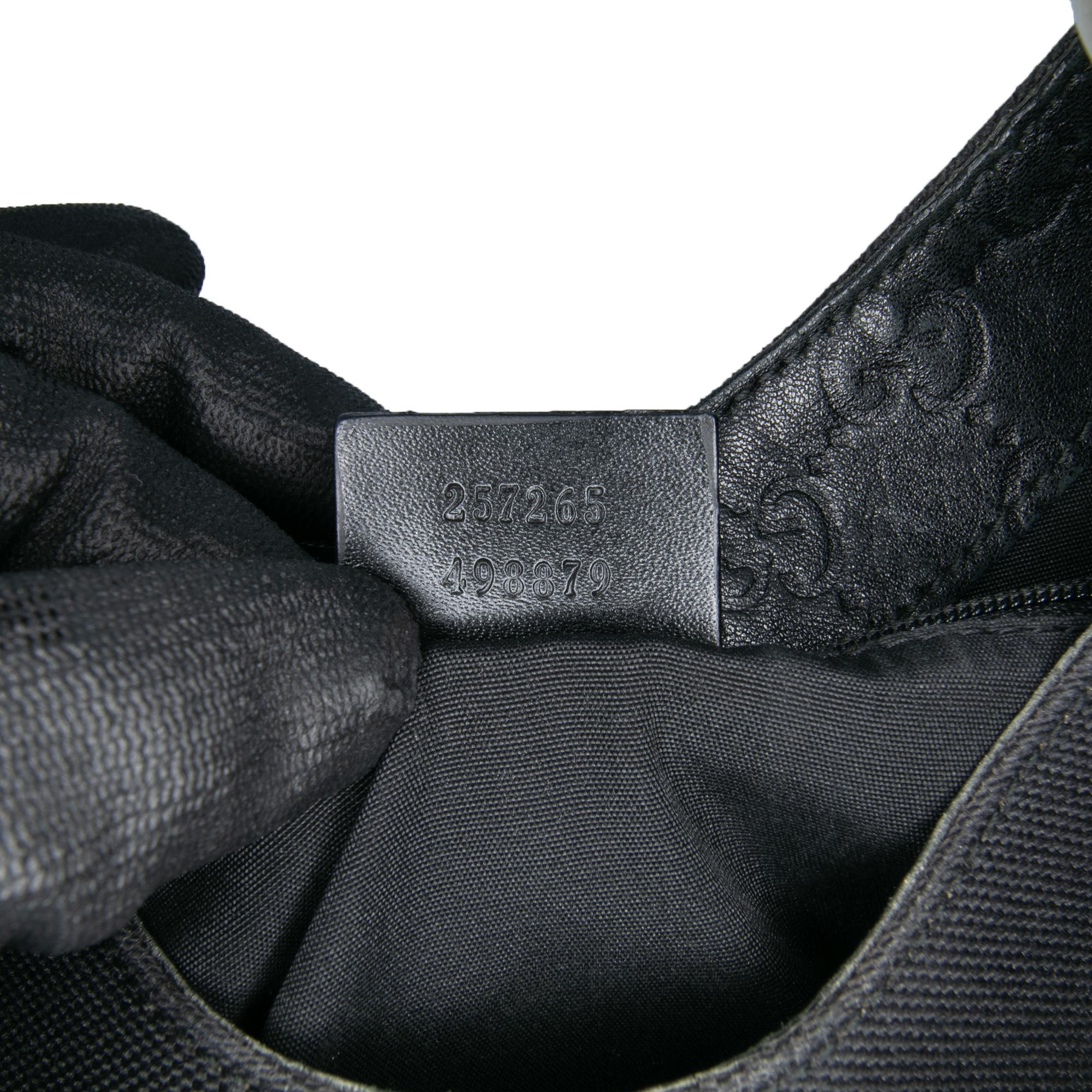 Gucci Guccissima Trimmed Canvas Colbert Shoulder Bag