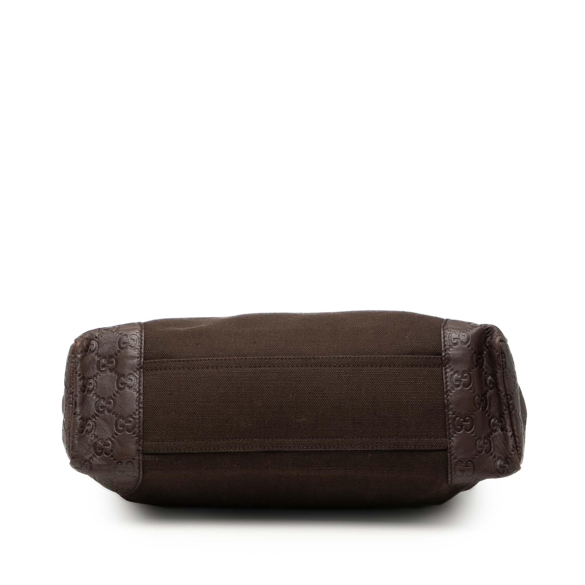 Gucci Guccissima Trimmed Canvas Crossbody