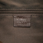 Gucci Guccissima Trimmed Canvas Shoulder Bag
