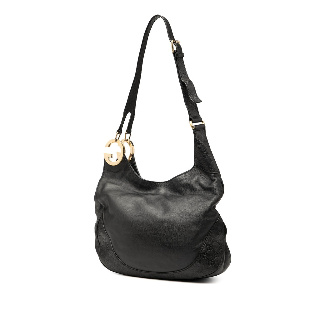 Gucci Guccissima Trimmed Leather Charlotte Crossbody
