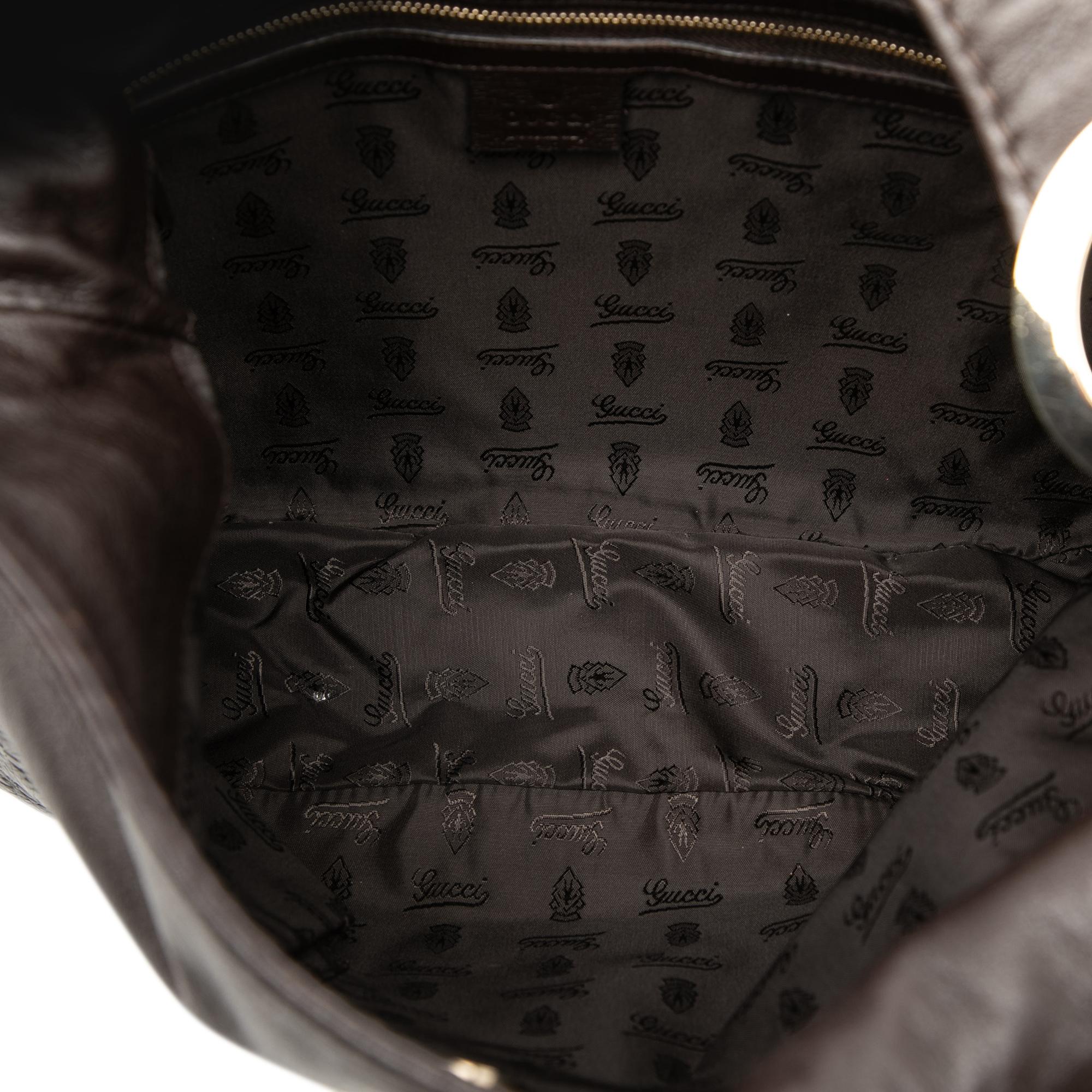 Gucci Guccissima Trimmed Leather Charlotte Crossbody