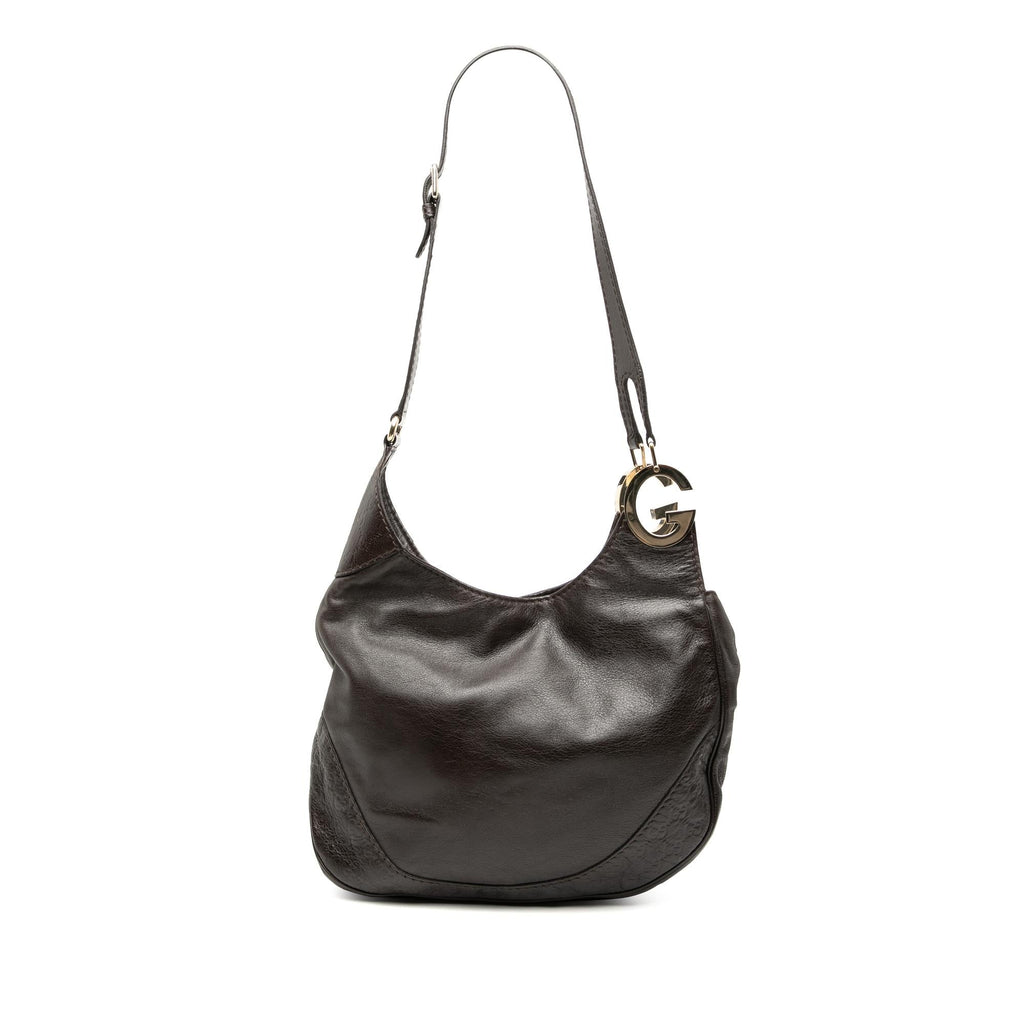 Gucci Guccissima Trimmed Leather Charlotte Crossbody