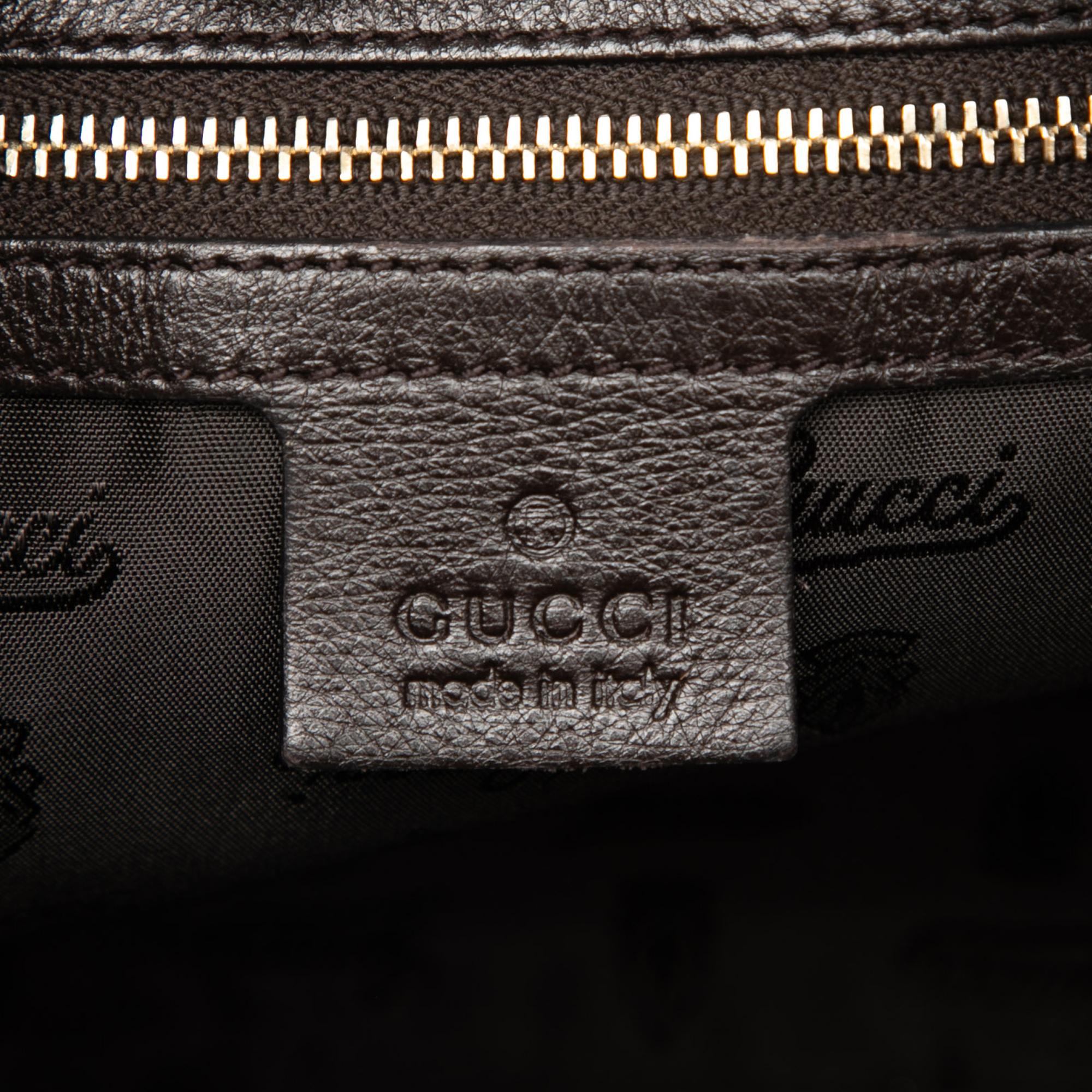 Gucci Guccissima Trimmed Leather Charlotte Crossbody
