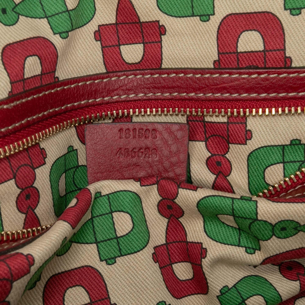 Gucci Guccissima Trimmed Leather Signoria Handbag