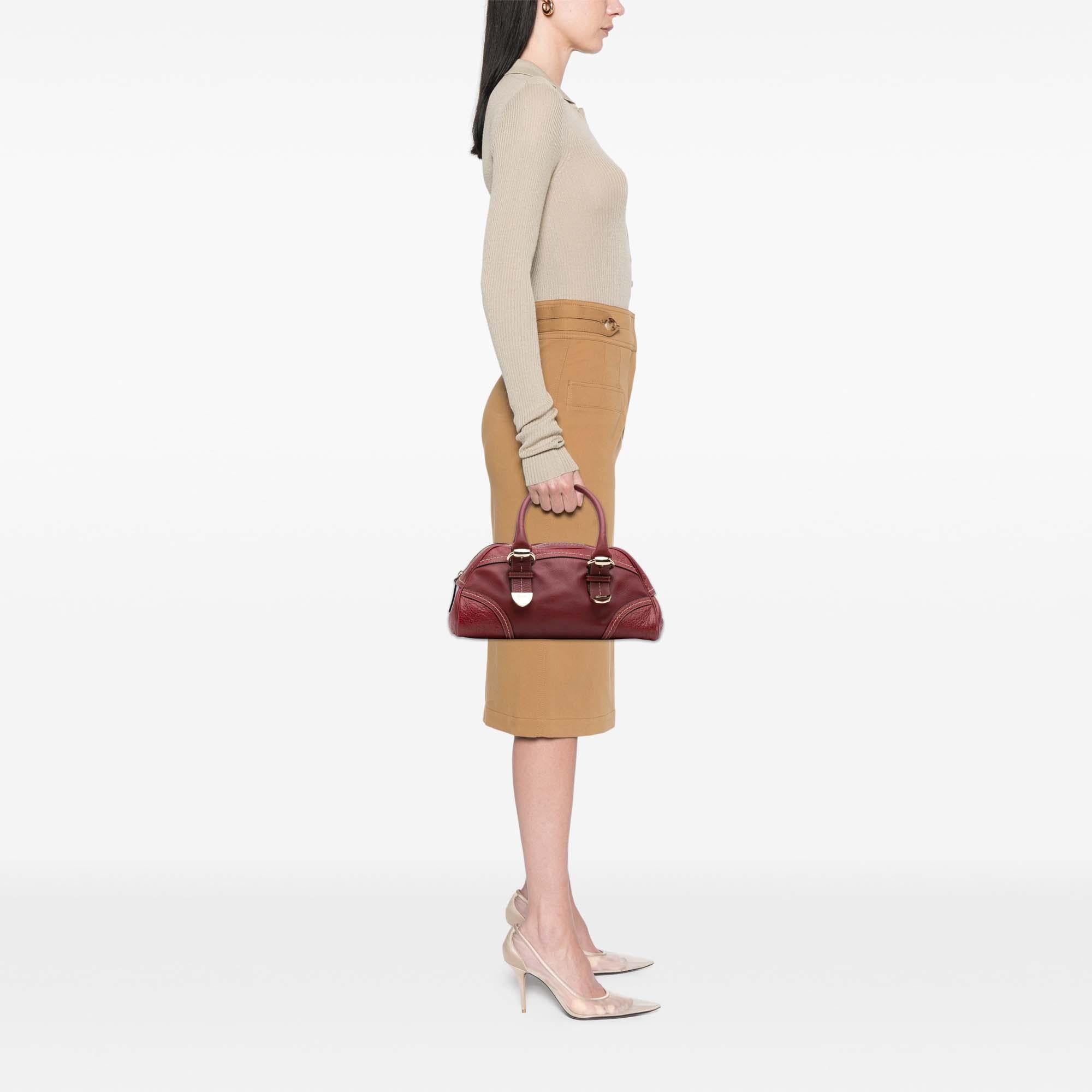 Gucci Guccissima Trimmed Leather Signoria Handbag