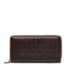 Gucci Guccissima Zip Around Long Wallet (SHG-jqu9u9)