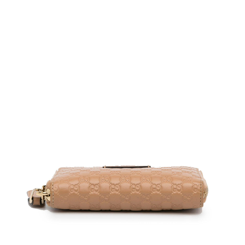 Gucci Guccissima Zip Around Small Wallet (SHG-ULverH)