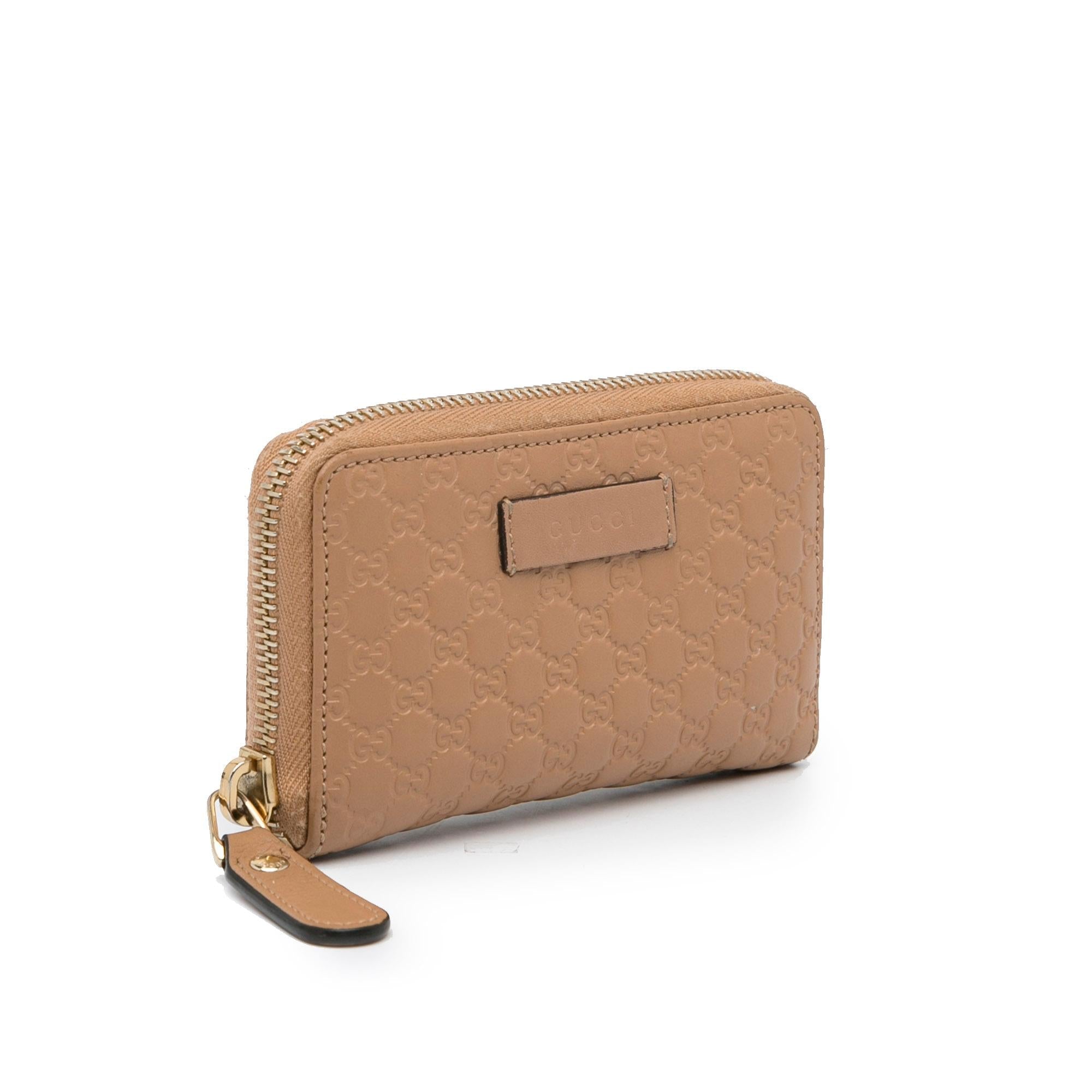 Gucci Guccissima Zip Around Small Wallet (SHG-ULverH)