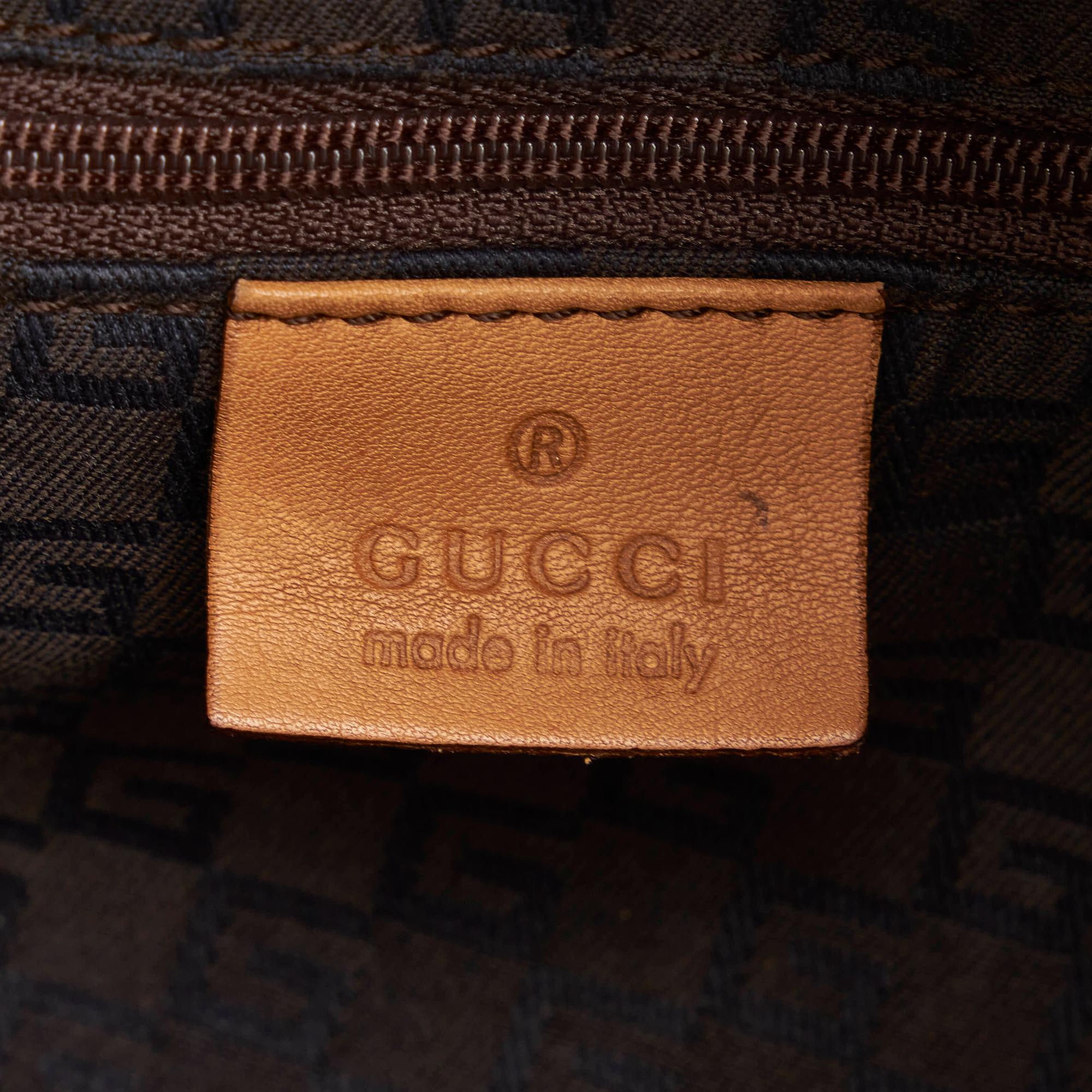 Gucci Half Moon Leather Hobo Bag (SHG-33723)