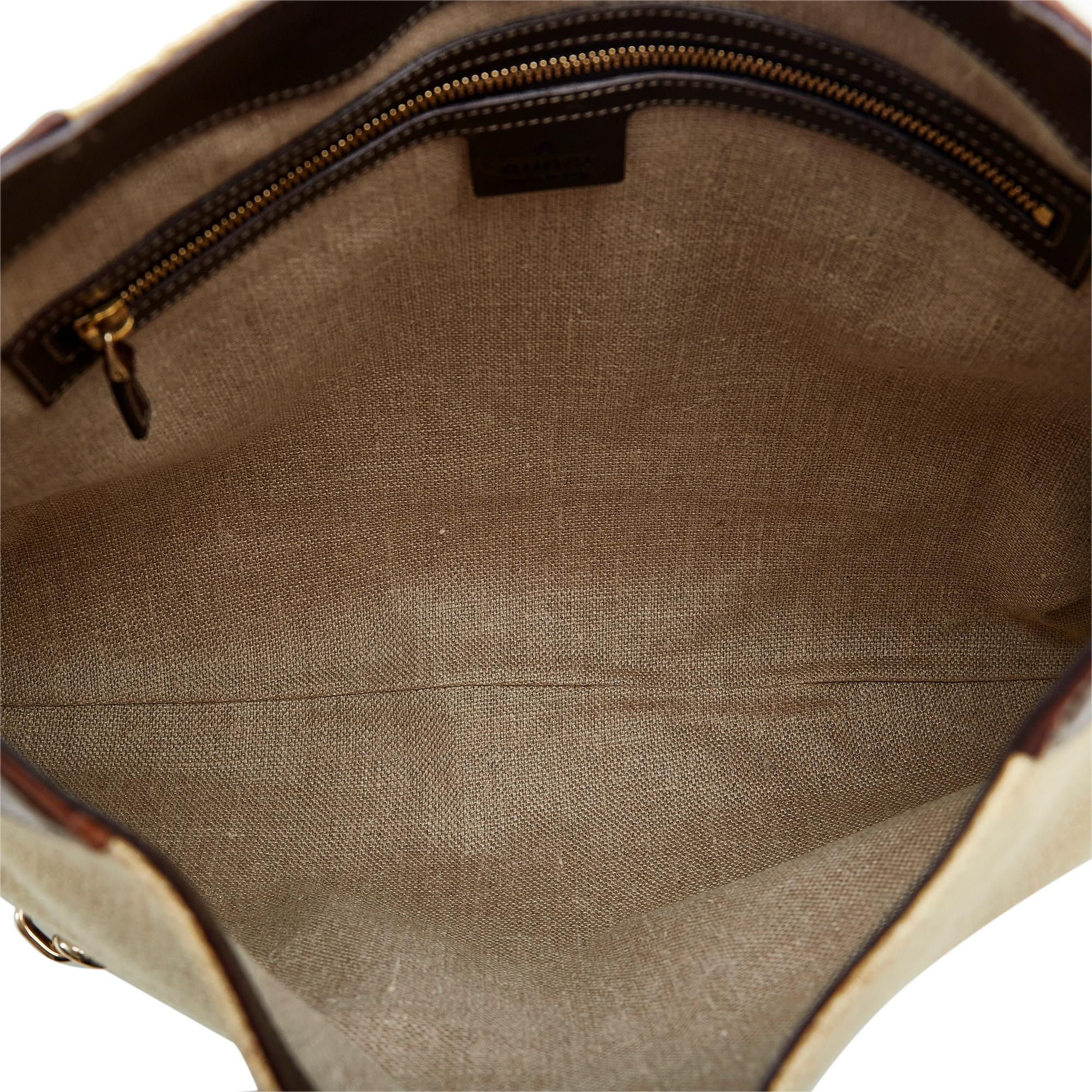 Gucci Hasler Canvas Hobo (SHG-uedmVV)