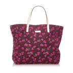 Gucci Heartbeat Canvas Tote Bag (SHG-29133)