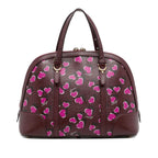 Gucci Heartbeat Leather Dome Satchel (SHG-iR5q9e)