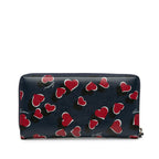 Gucci Heartbeat Leather Zip Around Long Wallet (SHG-zxOFLt)