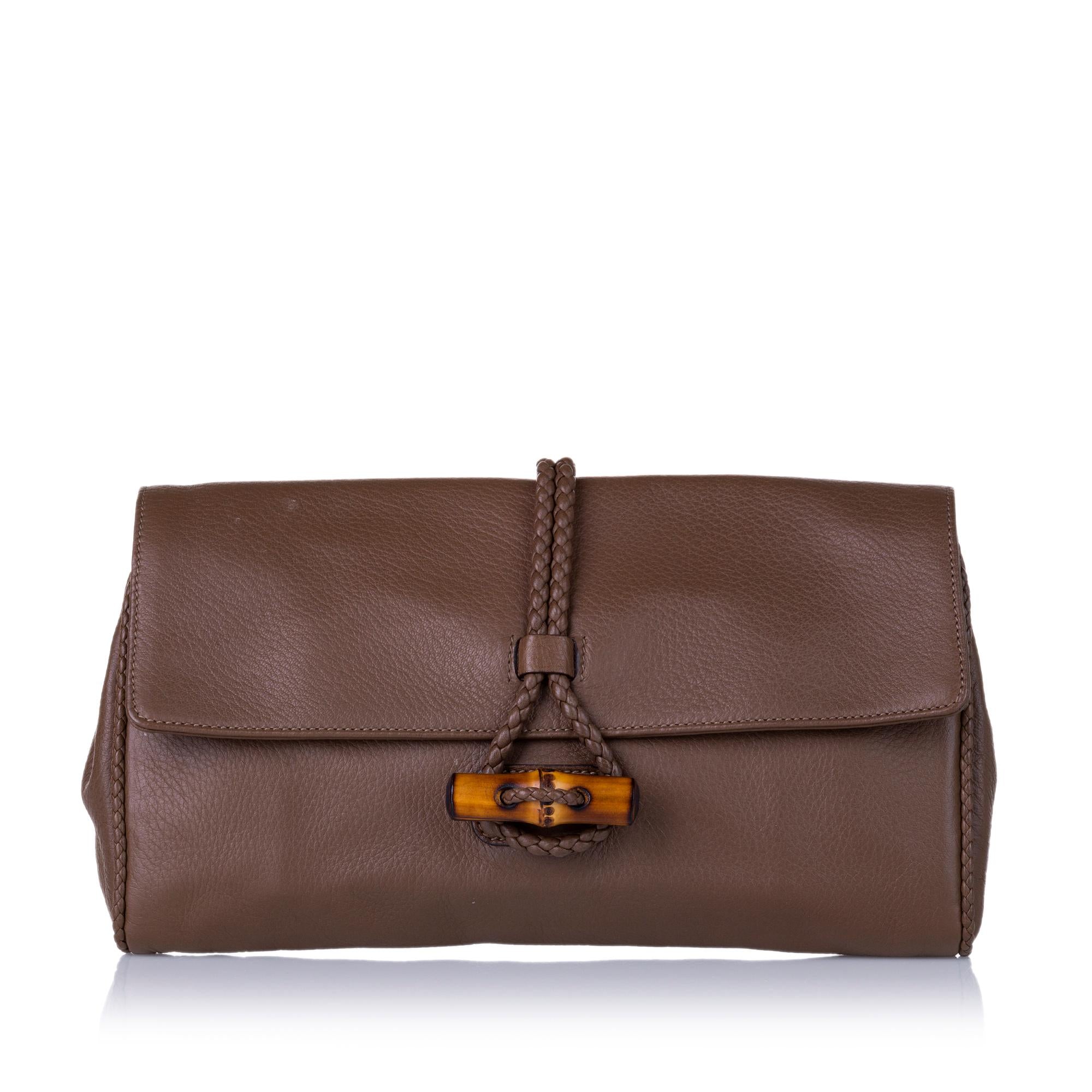 Gucci Hip Bamboo Clutch (SHG-35212)