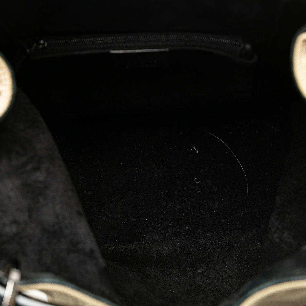 Gucci Hoop Canvas Handbag (SHG-Bqg8ra)