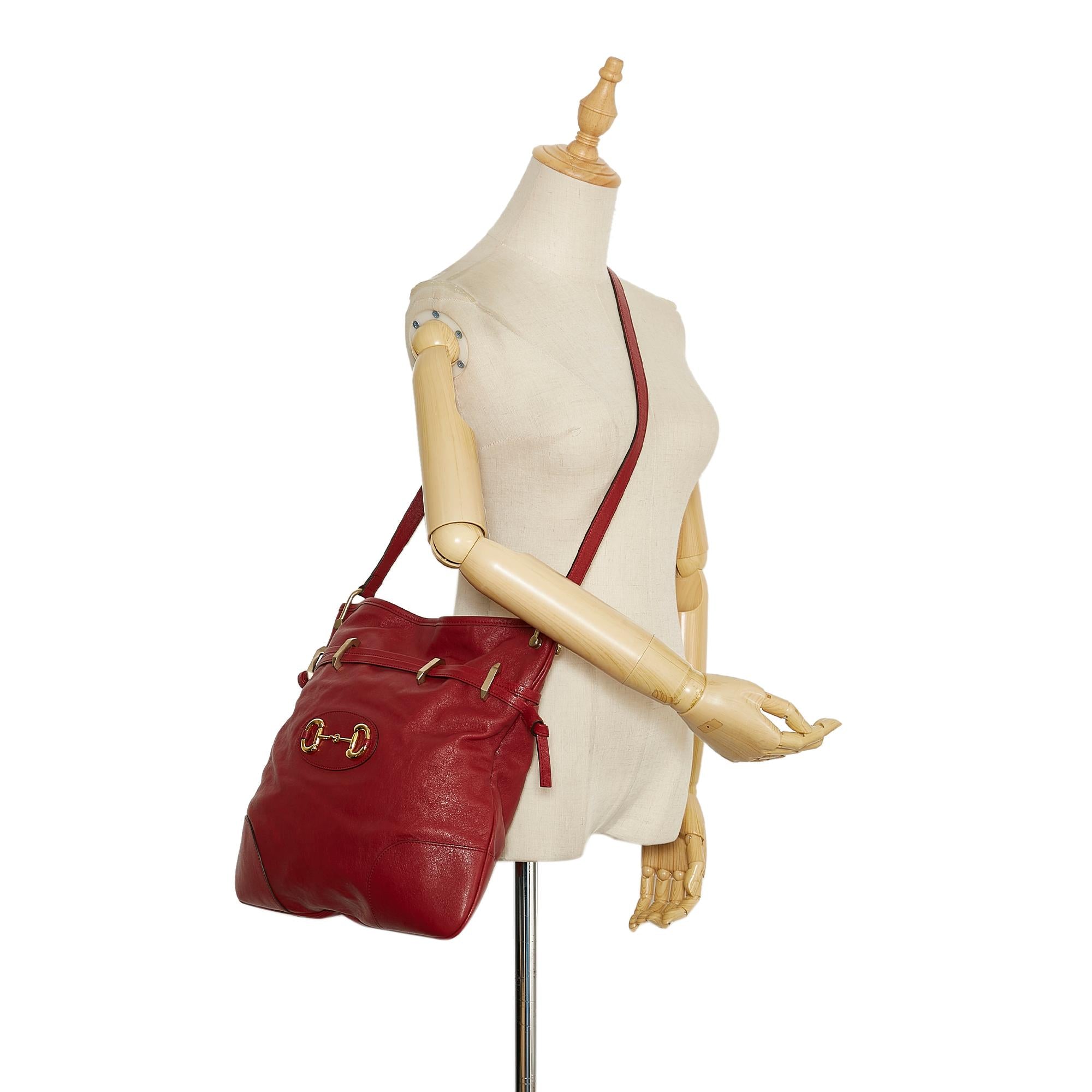 Gucci Horsebit 1955 Drawstring Crossbody Bag (SHG-Xwa7rJ)