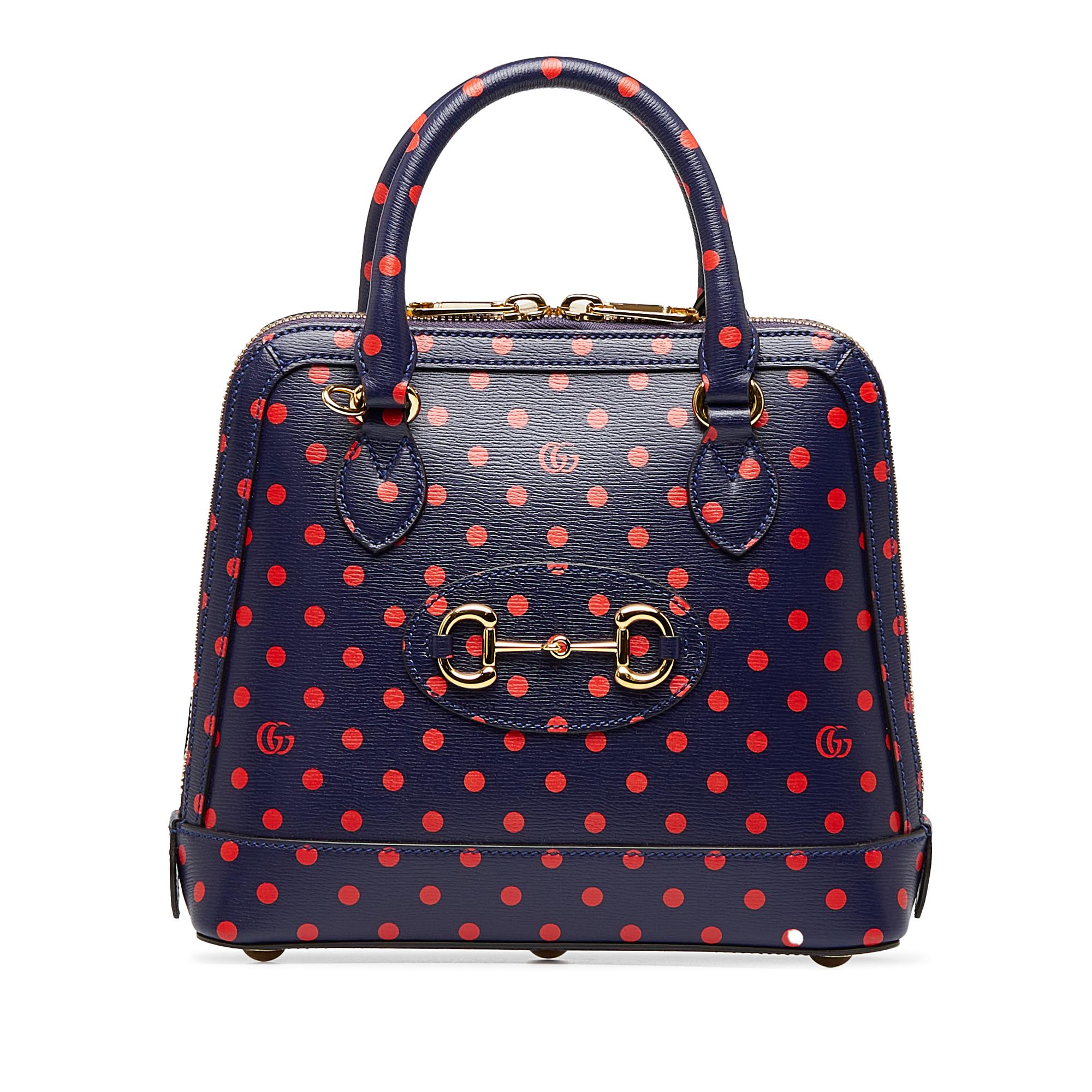 Gucci Horsebit 1955 Polka Dot Satchel (SHG-z2diQ9)