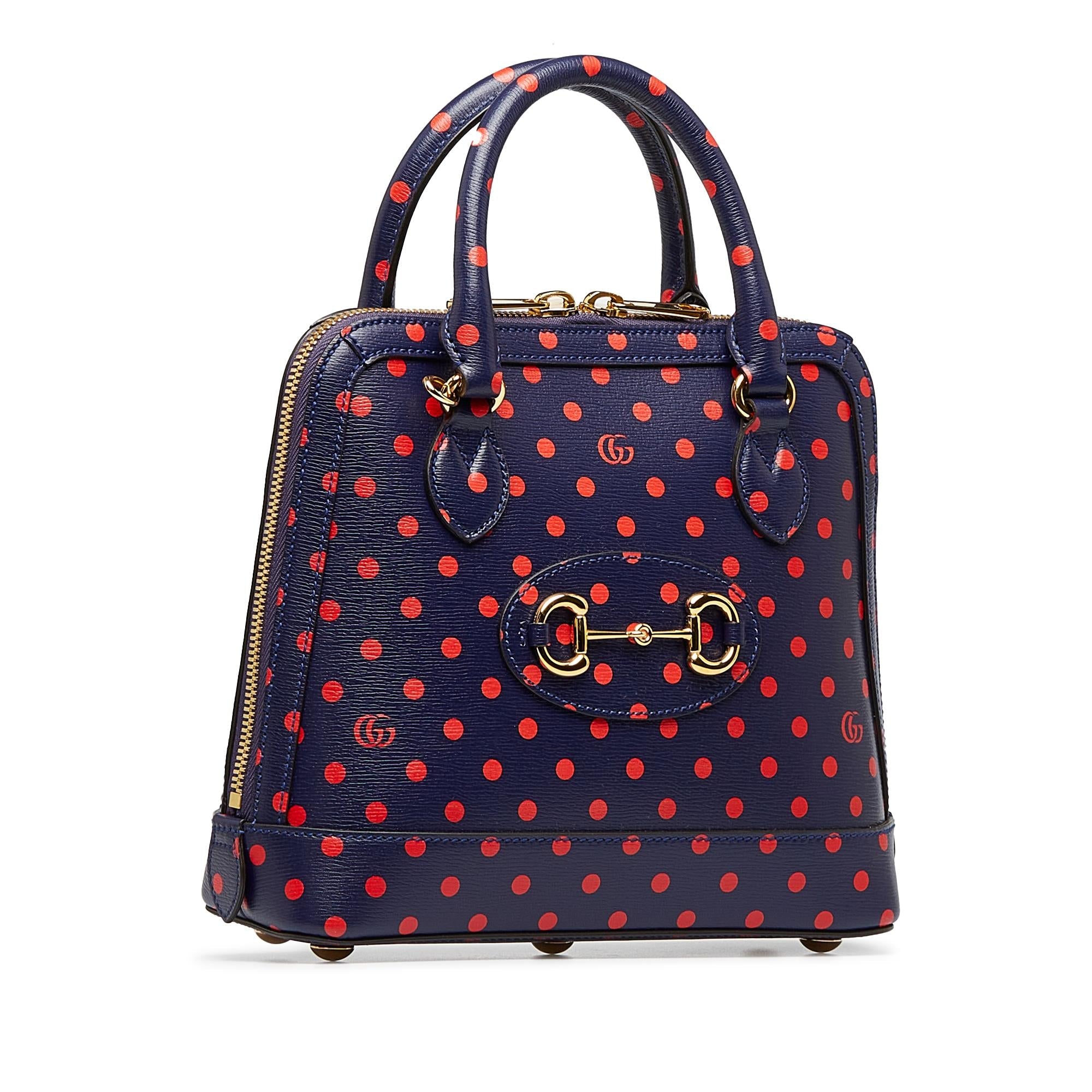 Gucci Horsebit 1955 Polka Dot Satchel (SHG-z2diQ9)