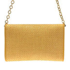 Gucci Horsebit 1955 Raffia Chain Bag (SHG-Ghy2mt)