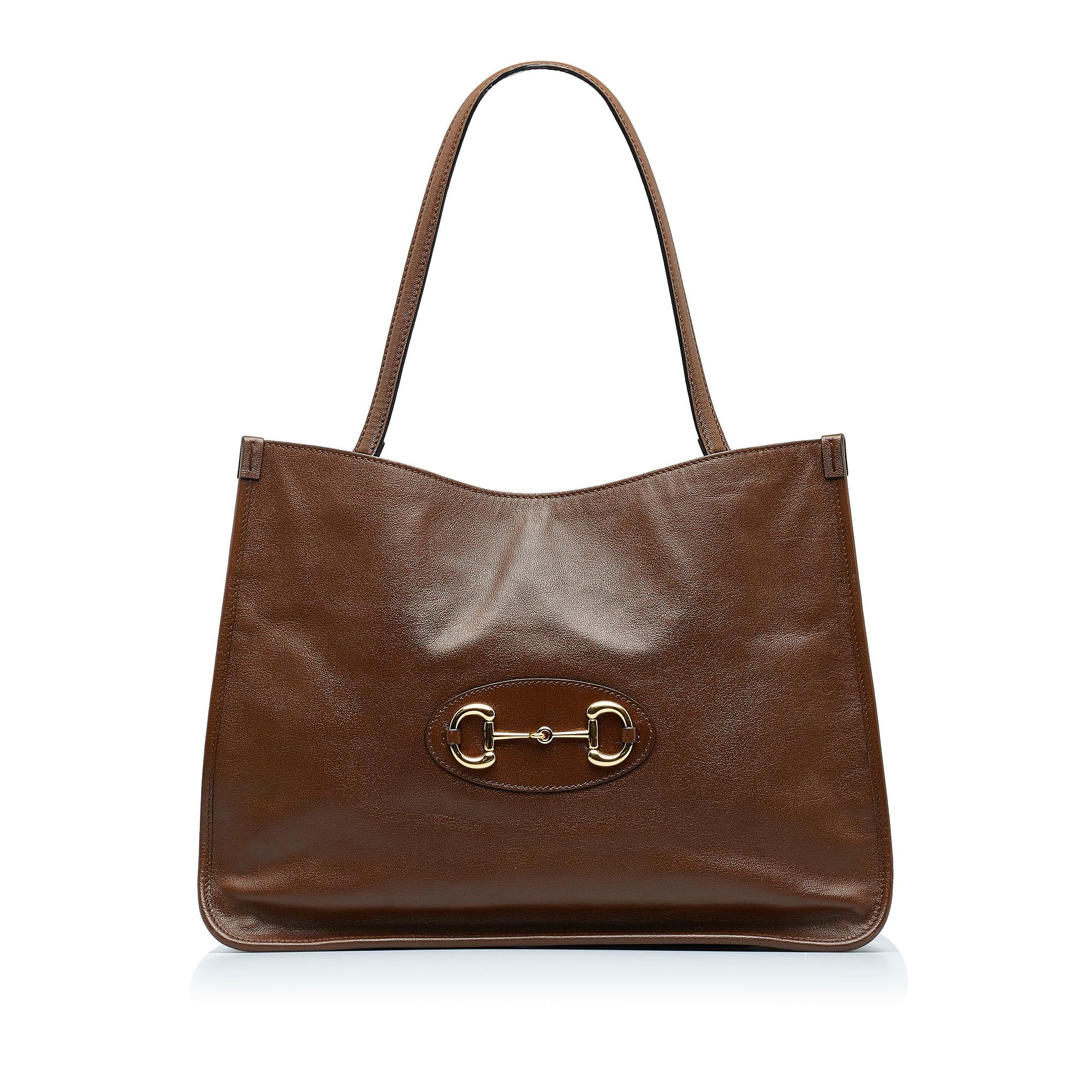 Gucci Horsebit 1995 Leather Tote Bag (SHG-8KCkxu)