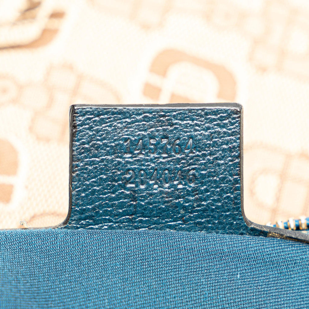 Gucci Horsebit Canvas Glam Hobo (SHG-FaQdKc)