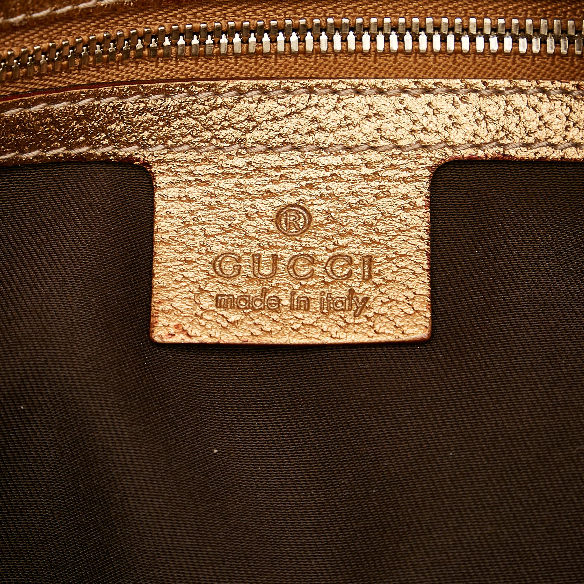 Gucci Horsebit Canvas Hobo Bag (SHG-25298)