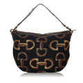 Gucci Horsebit Canvas Hobo Bag (SHG-28251)