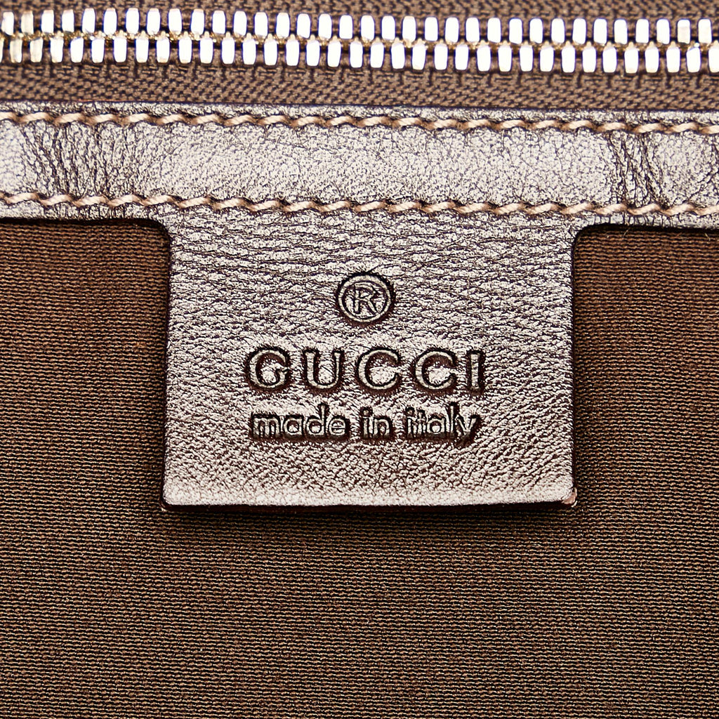 Gucci Horsebit Canvas Hobo Bag (SHG-29795)