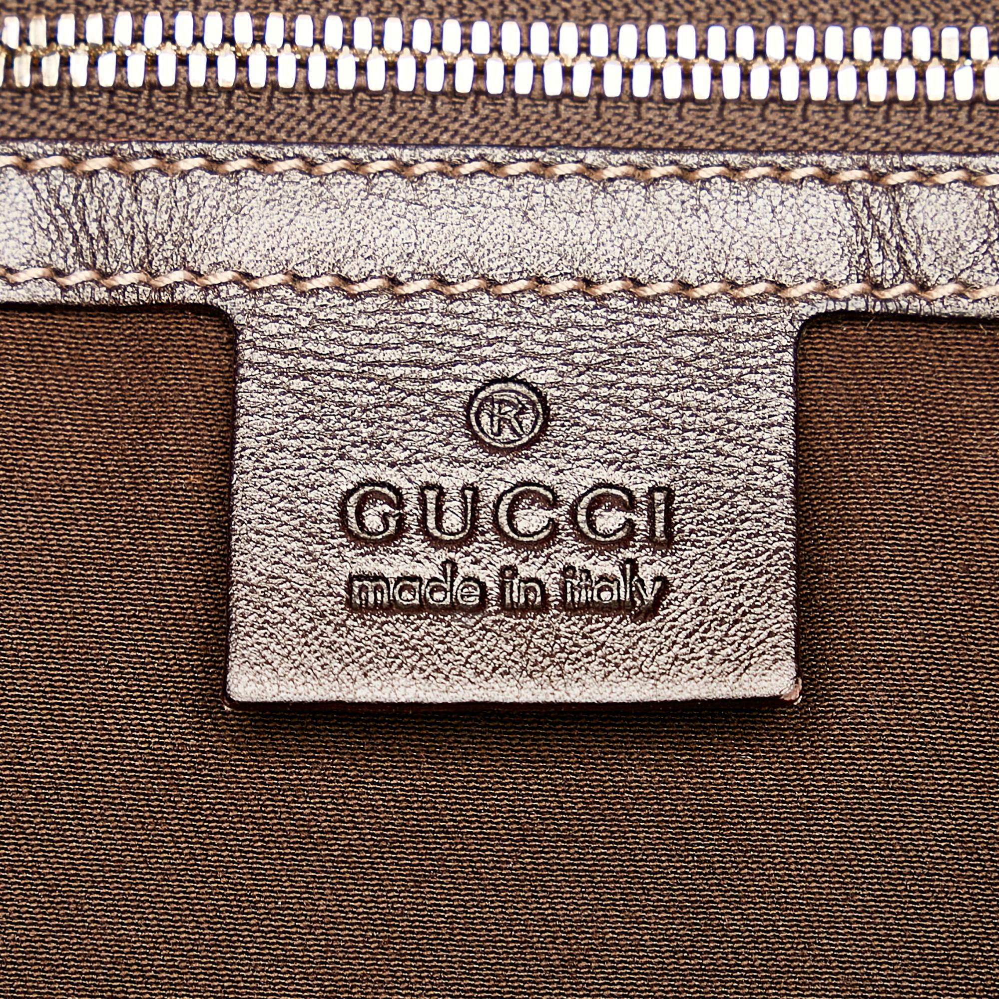 Gucci Horsebit Canvas Hobo Bag (SHG-29795)