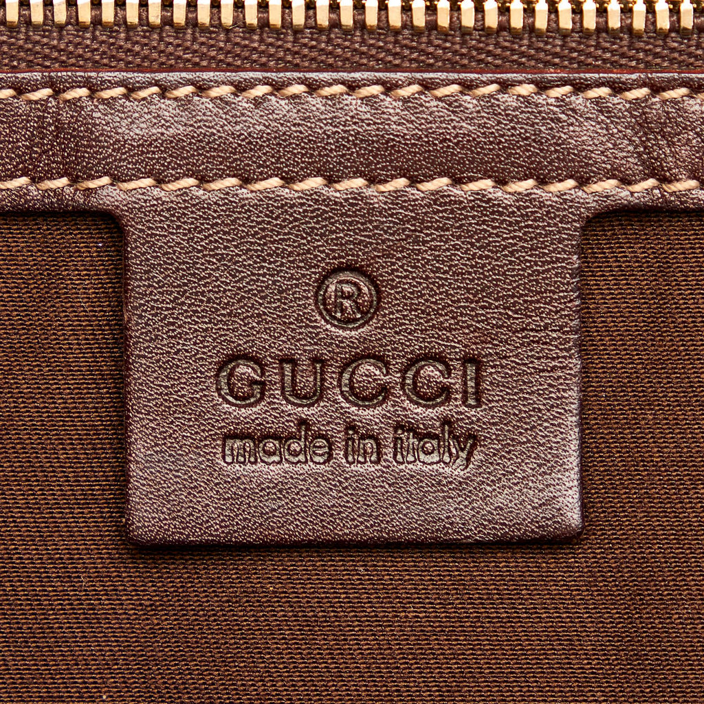 Gucci Horsebit Canvas Hobo Bag (SHG-30157)