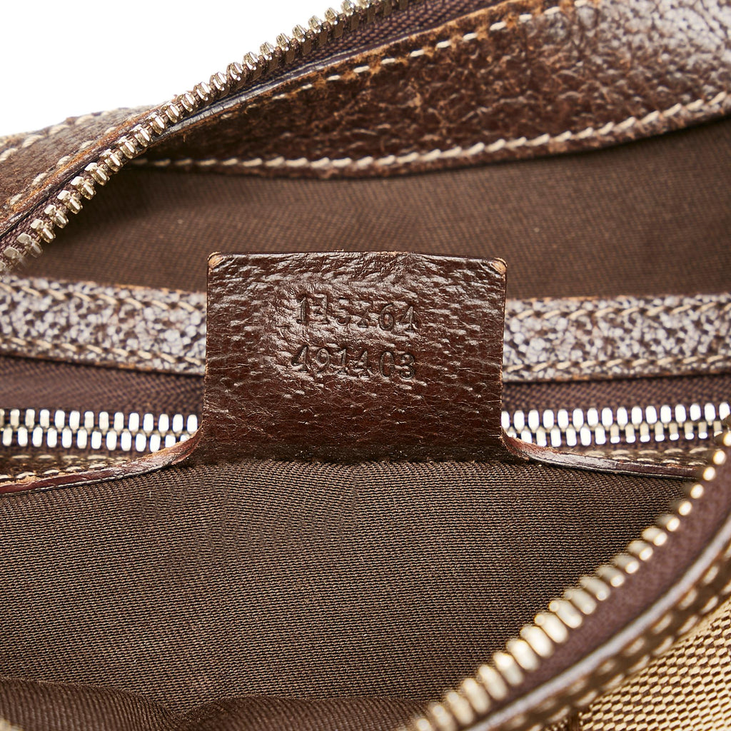 Gucci Horsebit Canvas Hobo Bag (SHG-33135)