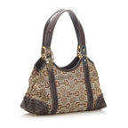 Gucci Horsebit Canvas Shoulder Bag (SHG-37760)