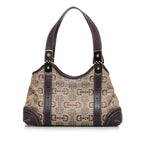 Gucci Horsebit Canvas Shoulder Bag (SHG-NMG11x)