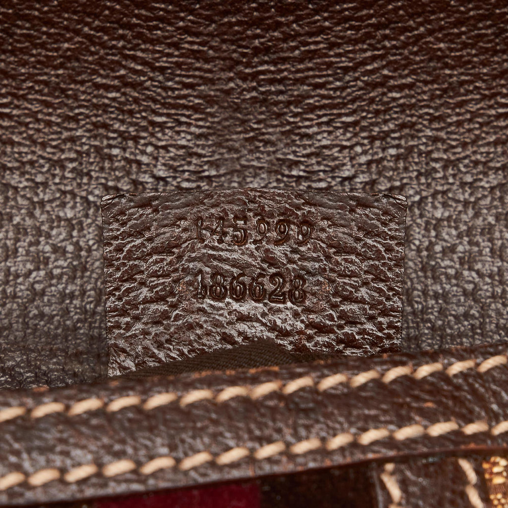 Gucci Horsebit Canvas Web Treasure Shoulder Bag (SHG-DaSmAf)