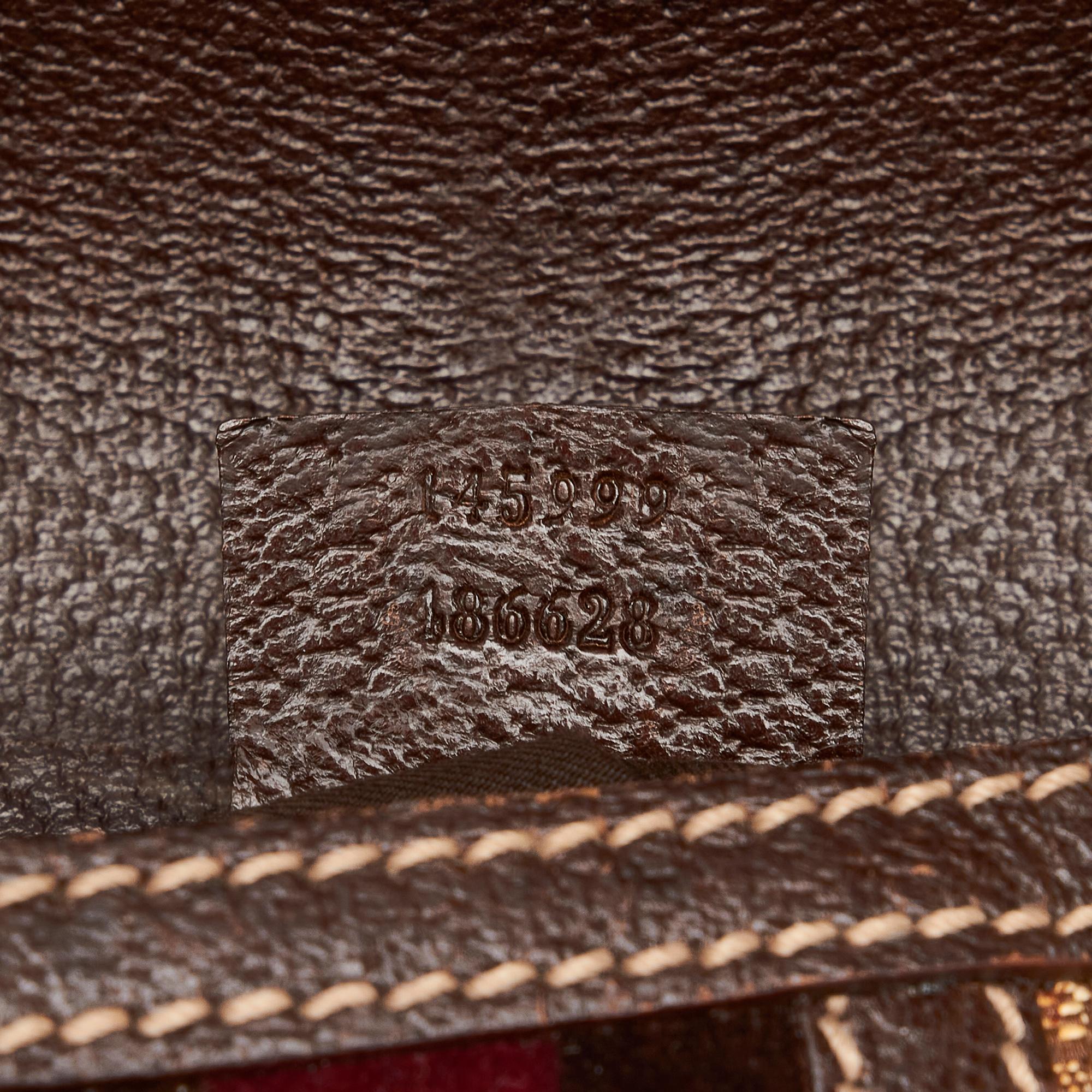 Gucci Horsebit Canvas Web Treasure Shoulder Bag (SHG-DaSmAf)