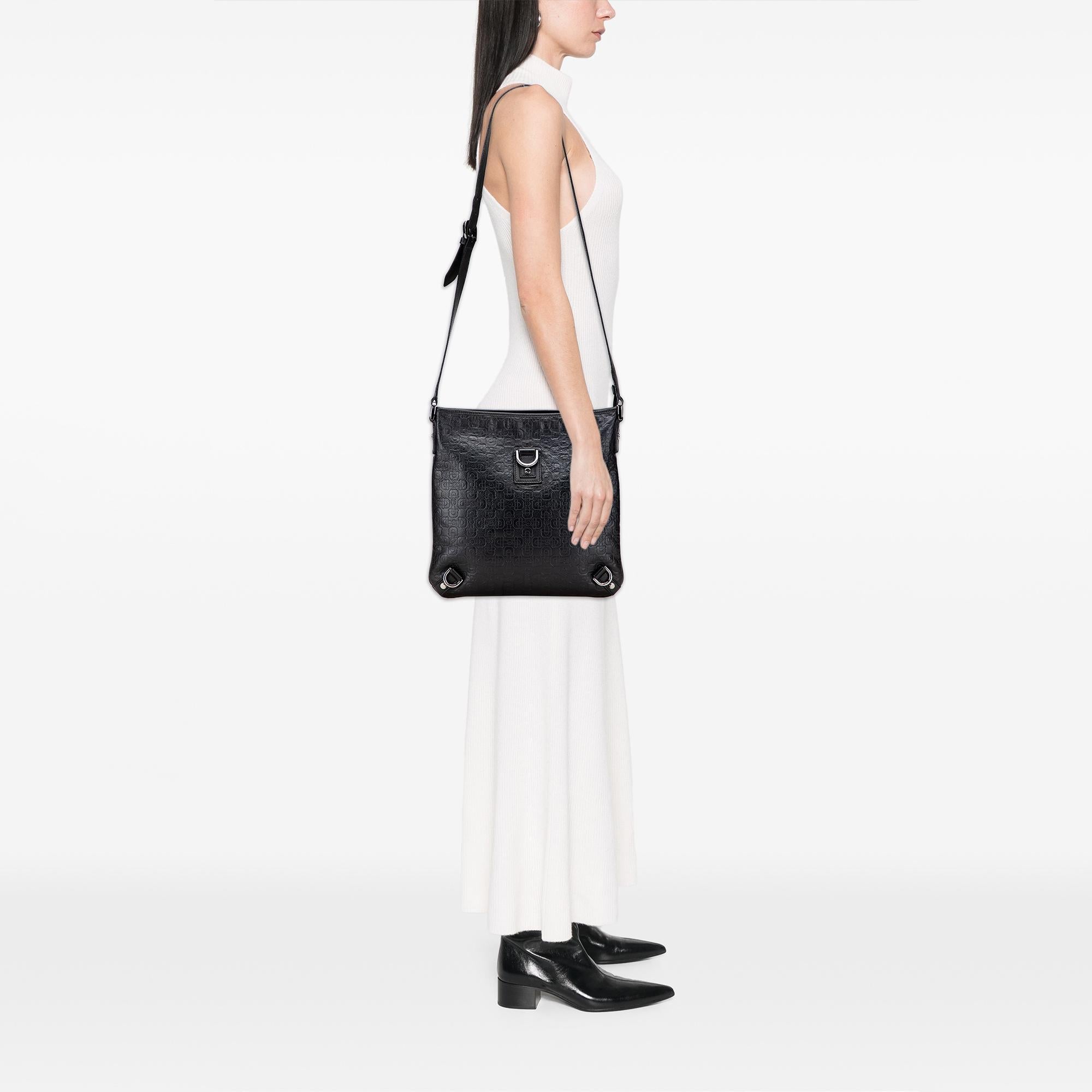 Gucci Horsebit Embossed Leather Abbey D Ring Crossbody