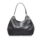 Gucci Horsebit Embossed Leather Shoulder Bag (SHG-96c9Qj)