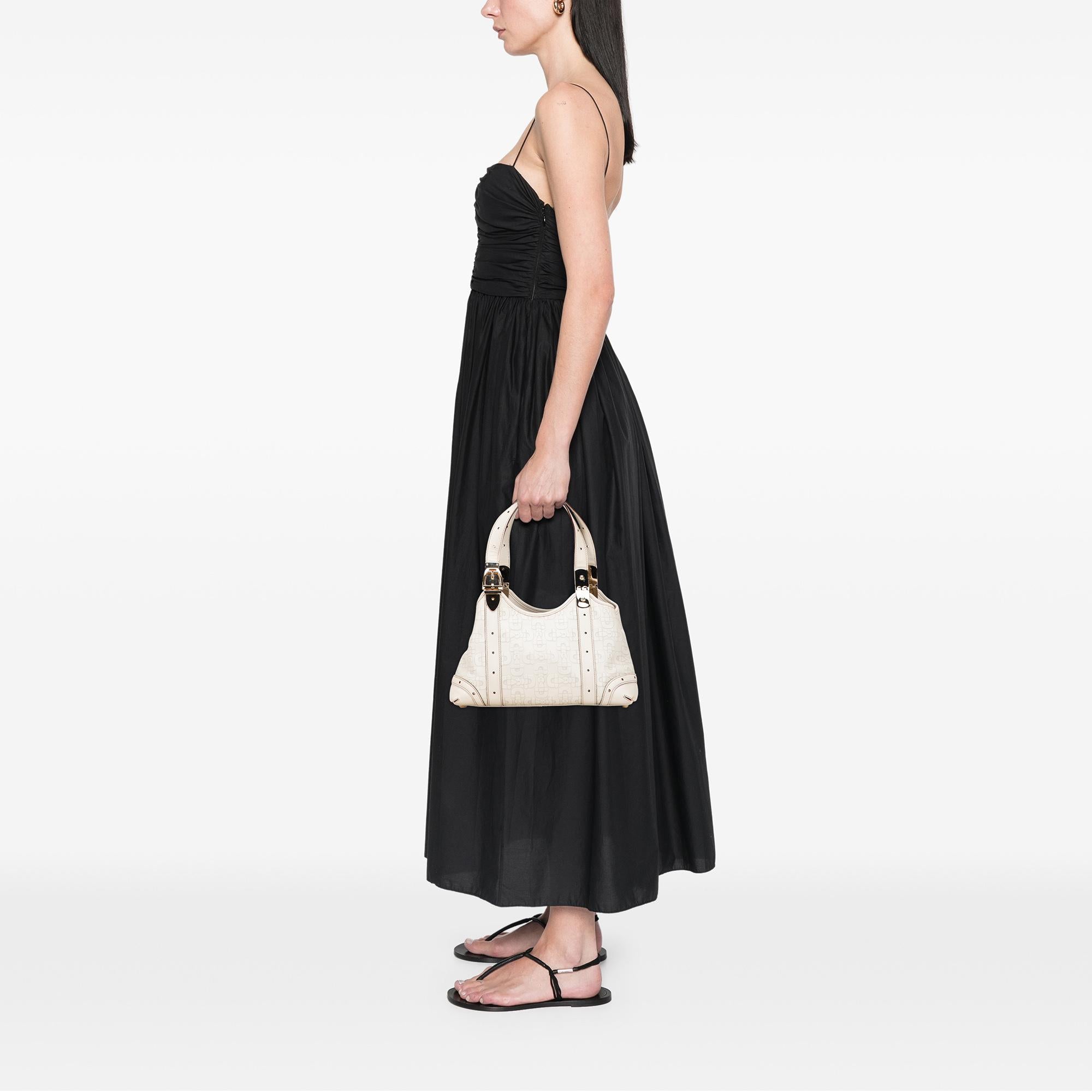 Gucci Horsebit Embossed Leather Shoulder Bag